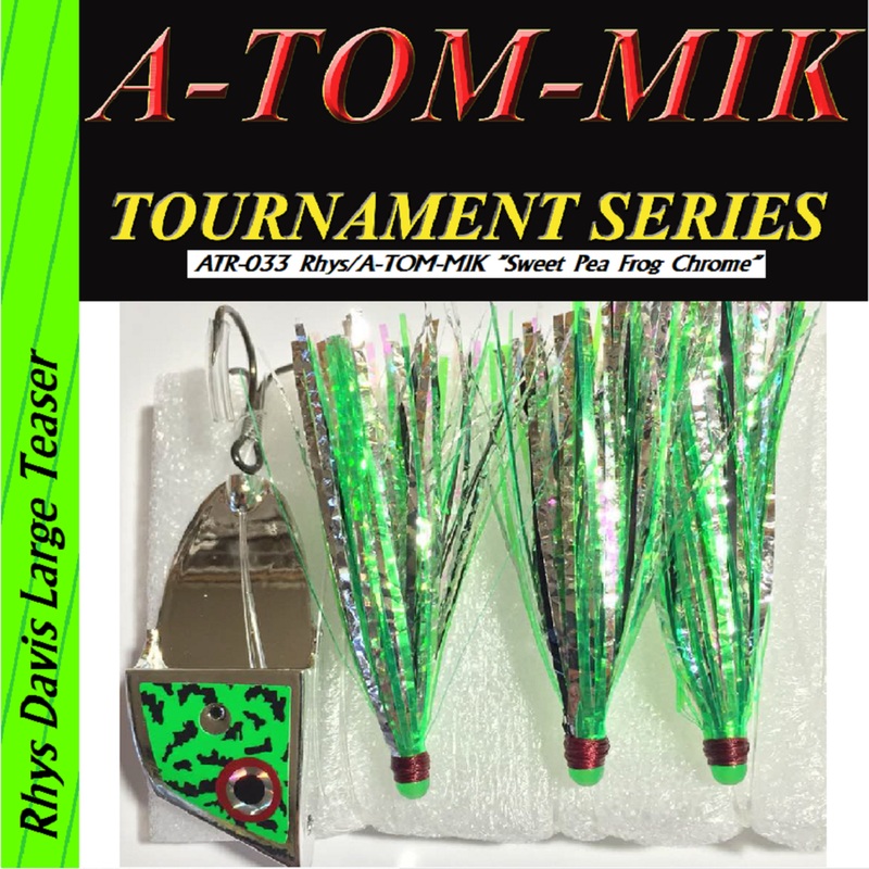 A-TOM-MIK  ATR-033 Rhys/A-TOM-MIK Sweet Pea Frog Chrome Meat Rig ATR-033 Rhys/A-TOM-MIK Sweet Pea Frog Chrome Meat Rig