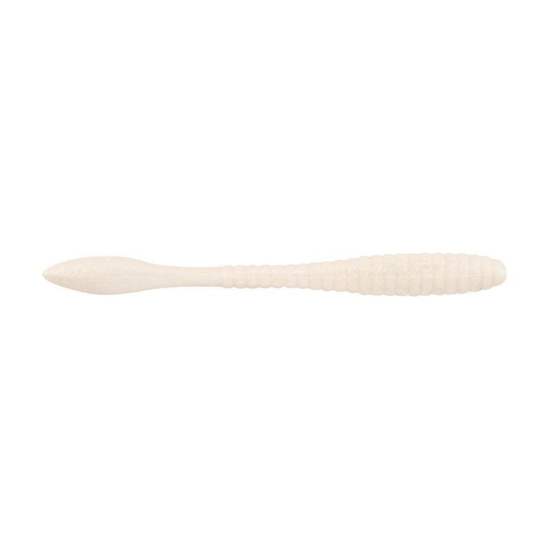 Berkley PowerBait MaxScent Flat Worm white pearl 3.5