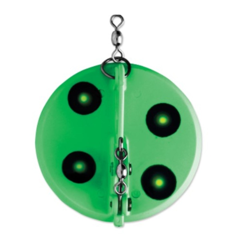 Luhr Jensen Dipsy Diver Flo Green/Chart UV/Chrome Bottom Flo Green/Chart UV/Chrome Bottom 001