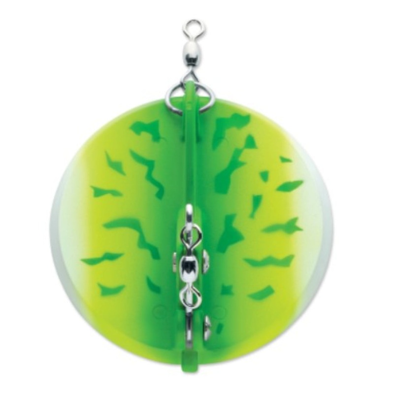 Luhr Jensen Dipsy Diver Green Fire UV/Chrome Bottom Green Fire UV/Chrome Bottom 001