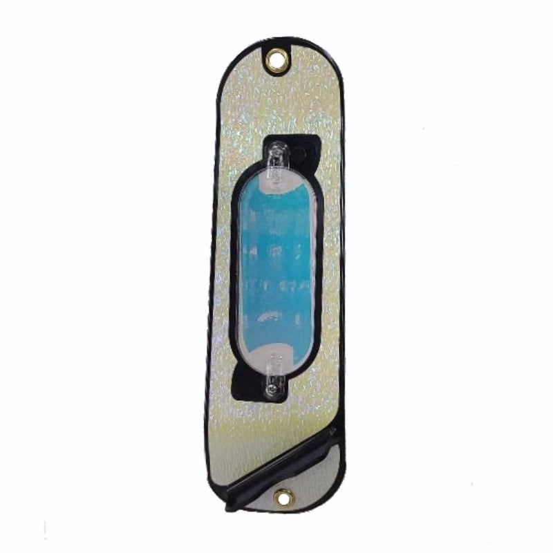Moonshine Lures 8" Flasher Black Crushed Glow