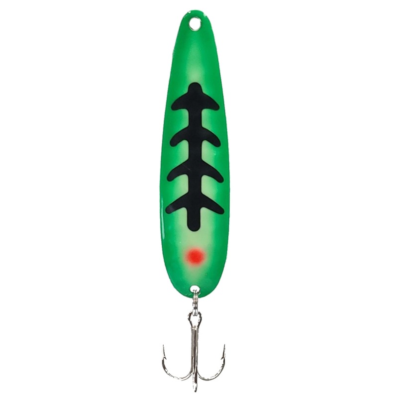 Moonshine Lures Trolling Spoon Grinchy Grinchy Standard