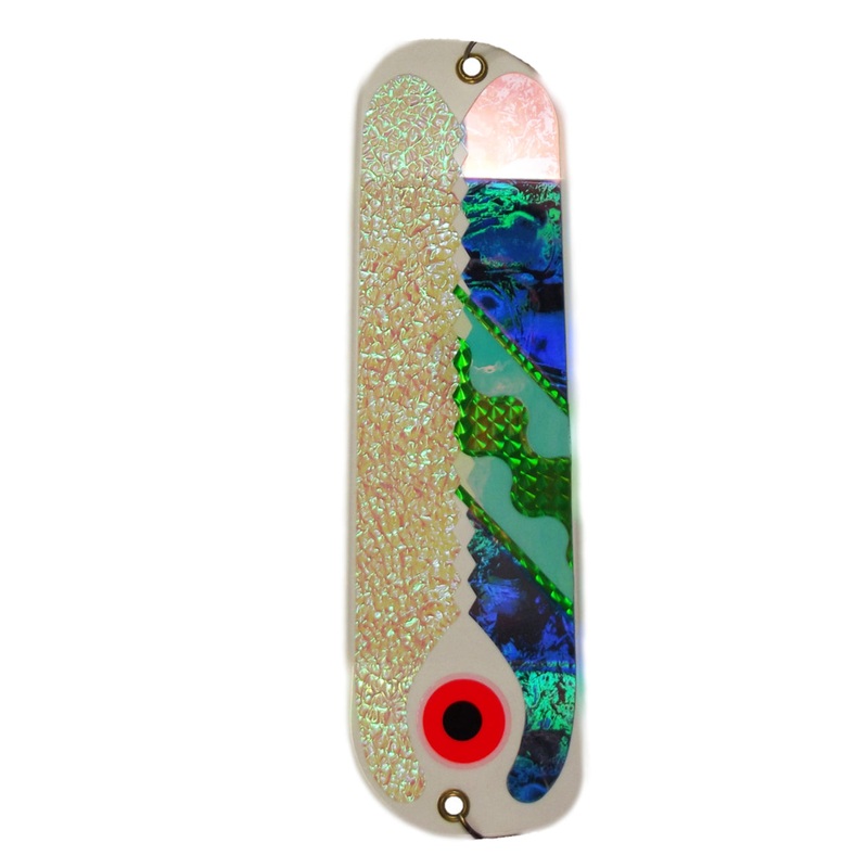 Pro King Flasher White RGV Half Chin Blue White RGV Half Chin Blue 8"