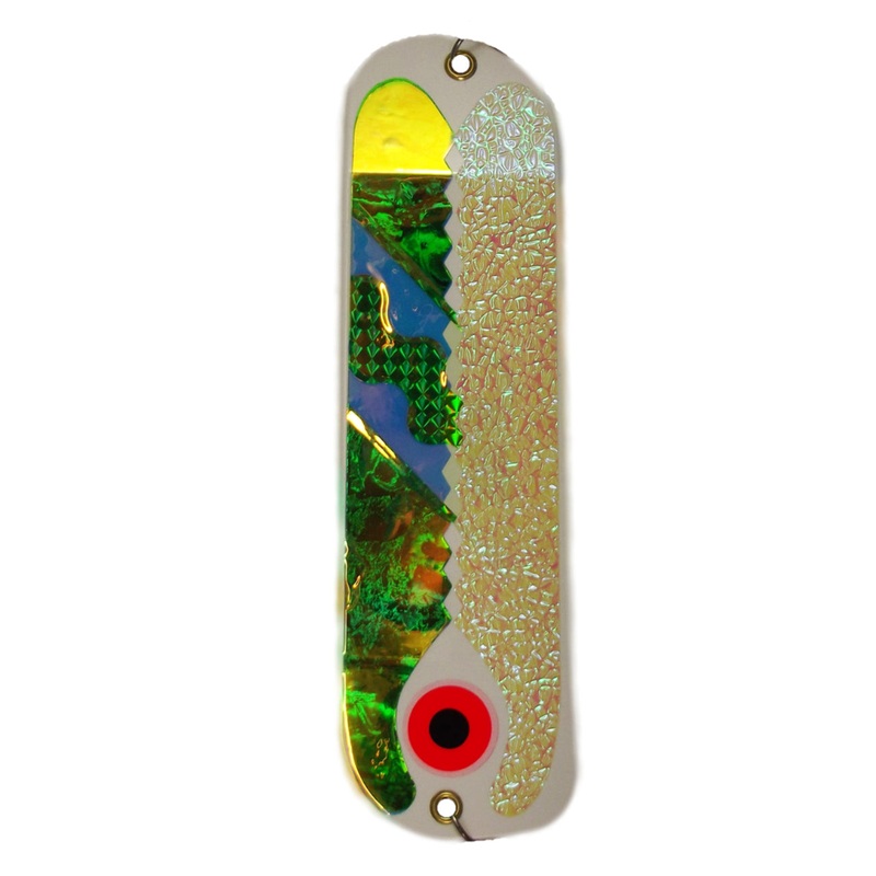Pro King Flasher White RGV Half Chin Green White RGV Half Chin Green 8"