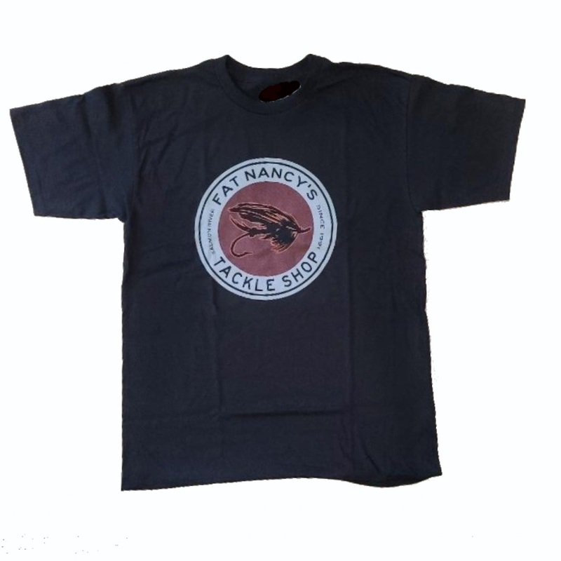 Scarcity Fishing Fly Fat Nancy/Salmon River T-Shirt M Reactive Black