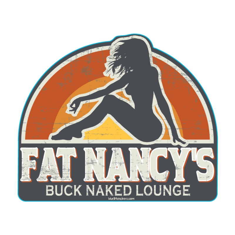 Buck Naked Lounge Decal Buck Naked Lounge Decal