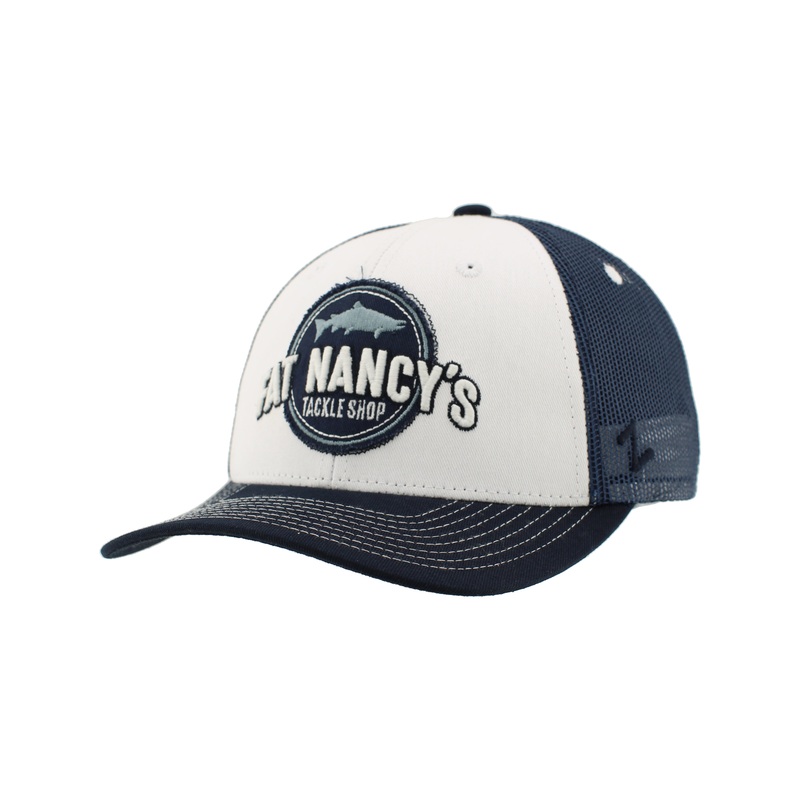 Fat Nancy's Breakout Salmon Hat White/Dark Navy/Dark Navy