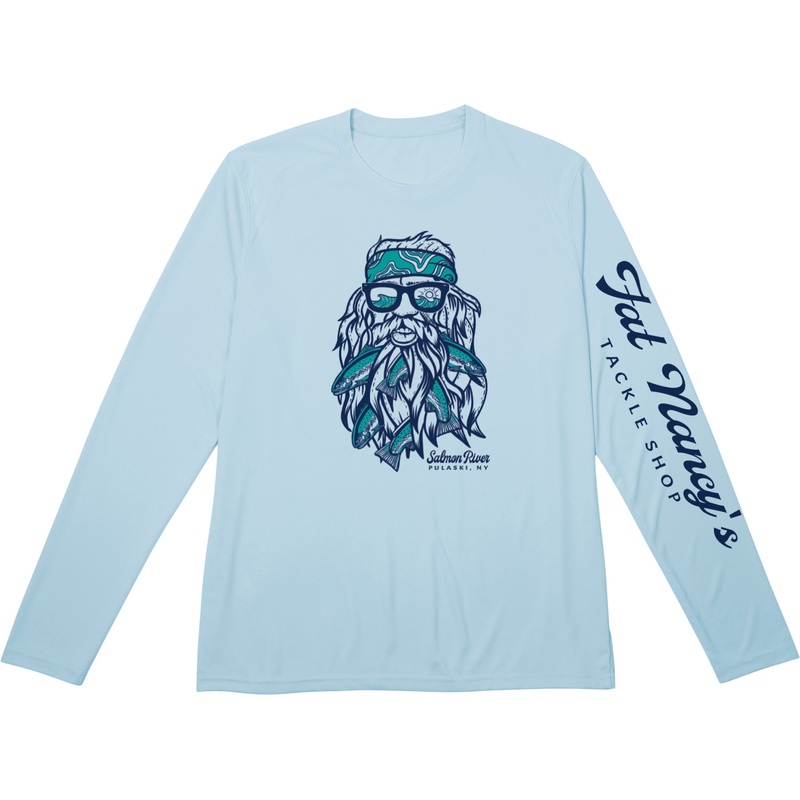Fat Nancy's Fish Beard Long-Sleeved Tech Shirt S Arctic