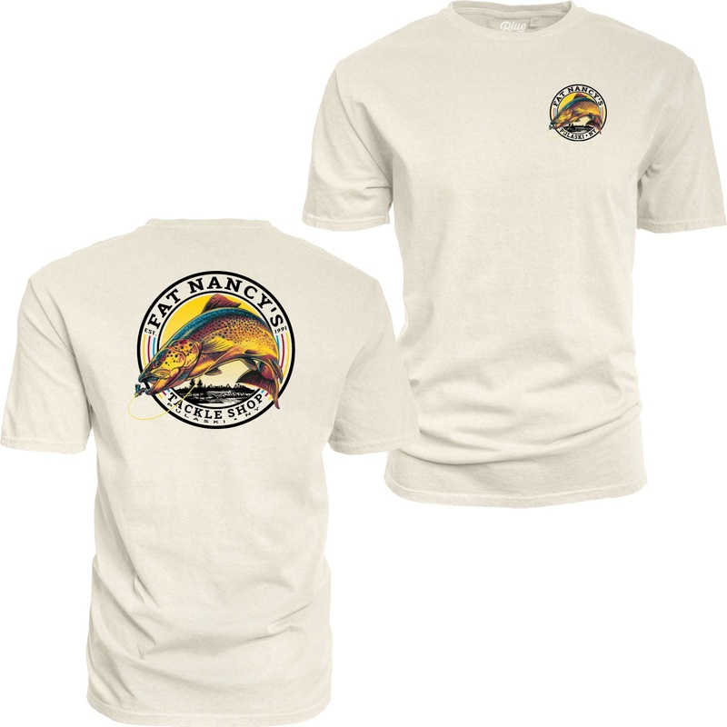 Fat Nancy's Jumping Trout T-Shirt S Ivory