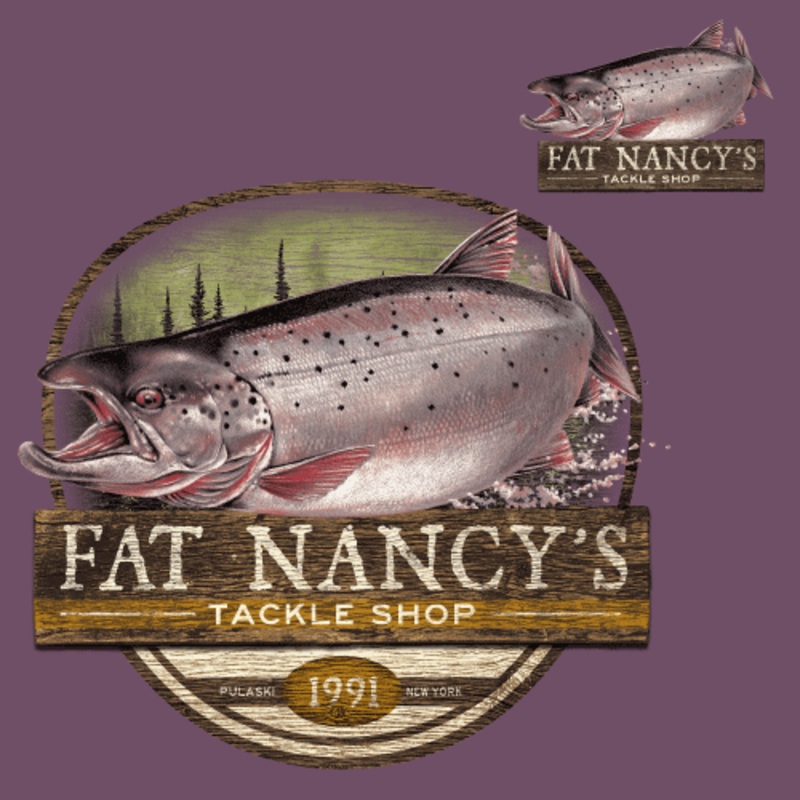 Fat Nancy's Tackle Shop T-Shirt M Purple