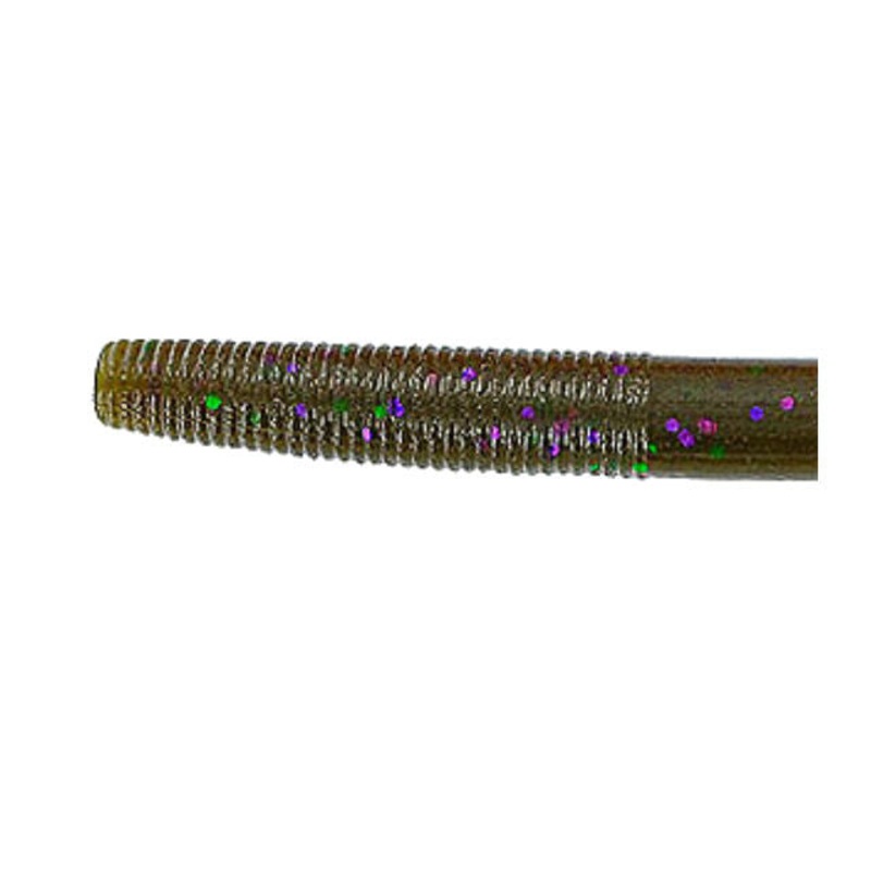 Gary Yamamoto 4" Grn Pumpkin w/Lg Grn & Purple Flake Yamasenko Grn Pumpkin w/Lg Grn & Purple Flake 4"