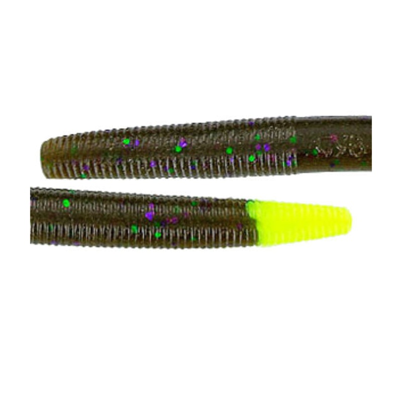 Gary Yamamoto 5" Green Pumpkin w/ Chartreuse Tail Yamasenko Green Pumpkin w/ Chartreuse Tail