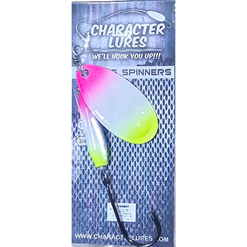 Single Hook Casting Spinners GLO-MEE 3/8 OZ