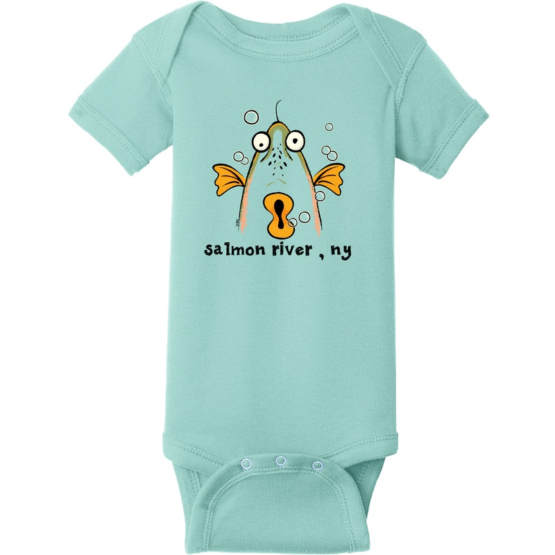 Fat Nancy's Bubbly Fish Infant Creeper 6 Mo Chill