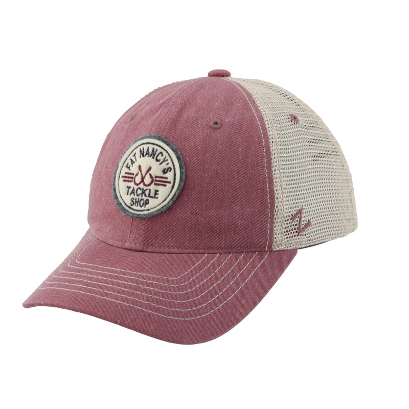 Fat Nancy's Crossed Hook Hat NANTUCKET RED/ KHAKI