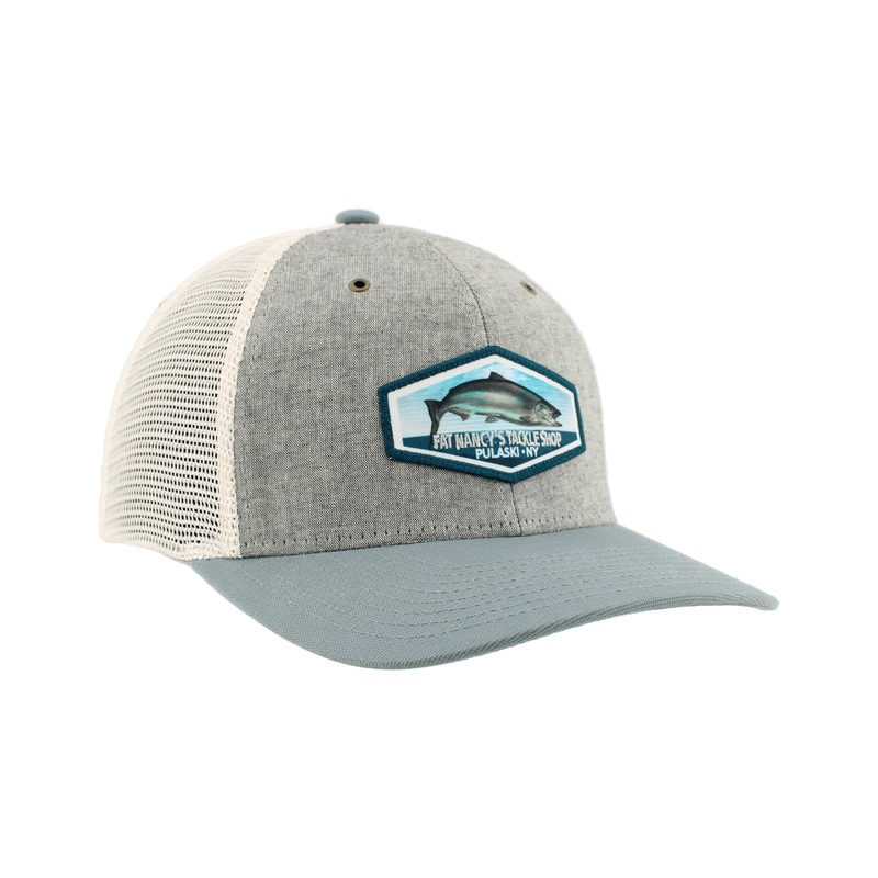 Fat Nancy's Dylan Gamete Salmon Hat HGrey/Grey Blue/Stone