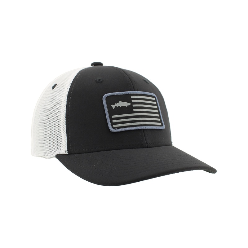 Fat Nancy's Flux Flag Fish Hat Black/White