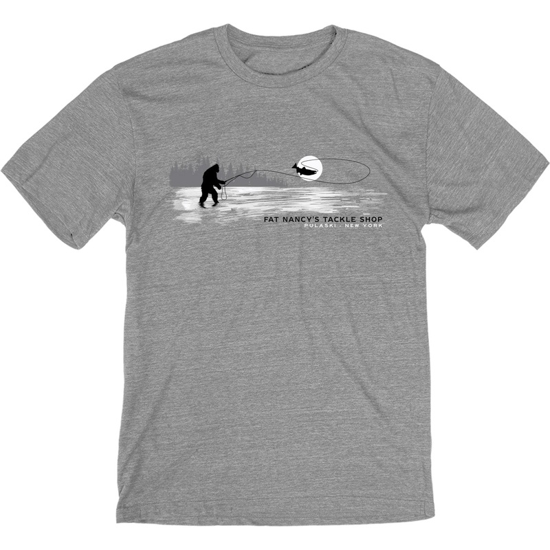 Fat Nancy's Moonlit Bigfoot Casting T-Shirt S HEATHER
