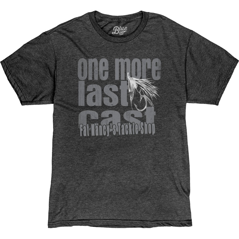 Fat Nancy's One More Last Cast T-Shirt S HEATHER BLACK