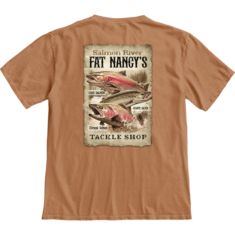 Fat Nancy's Outlawed Salmon T-Shirt S ADOBE