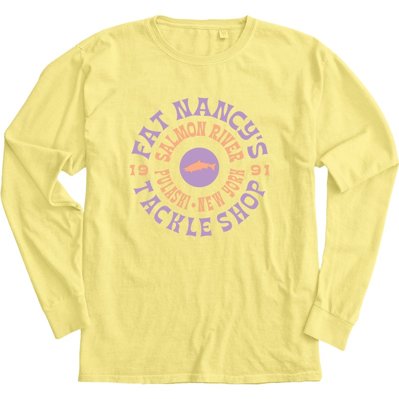 Fat Nancy's Salmon Puff Long Sleeved T-Shirt S Lemon