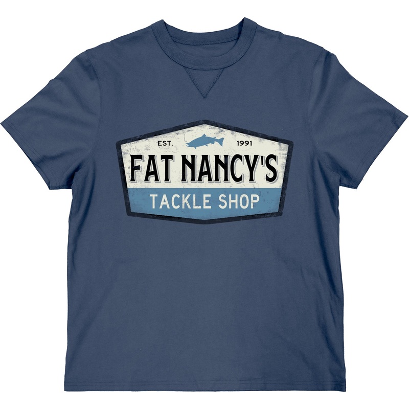 Fat Nancy's Tackle Shop T-Shirt S STEEL BLUE