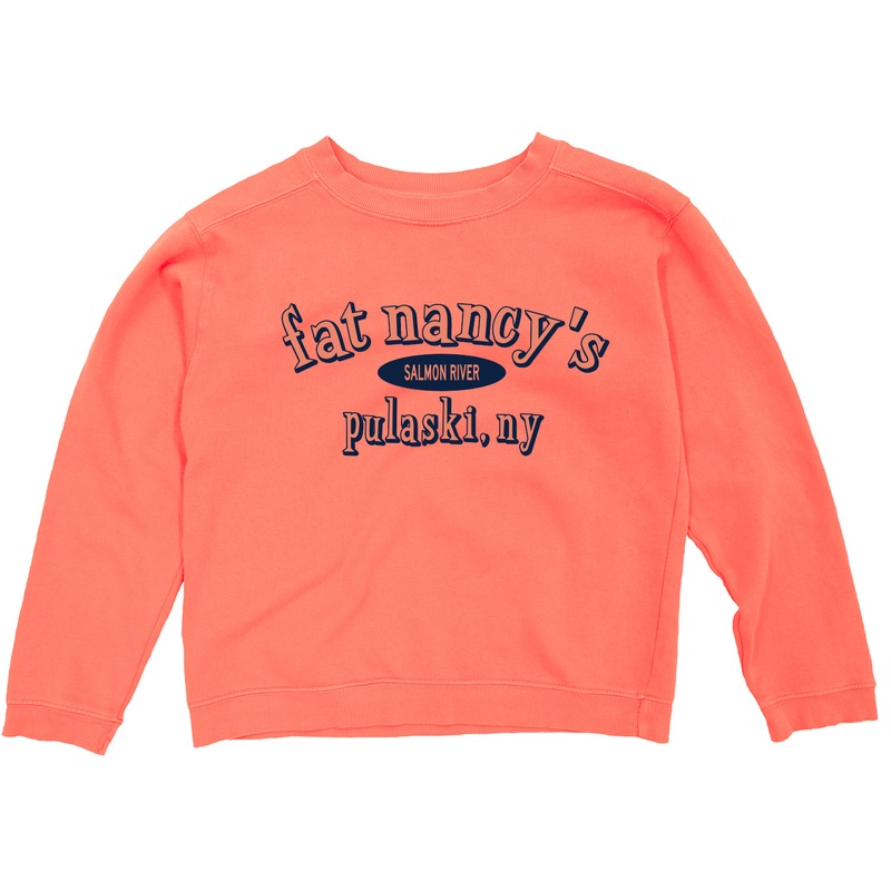 Fat Nancy's Youth Crewneck Sweatshirt Neon Coral XS