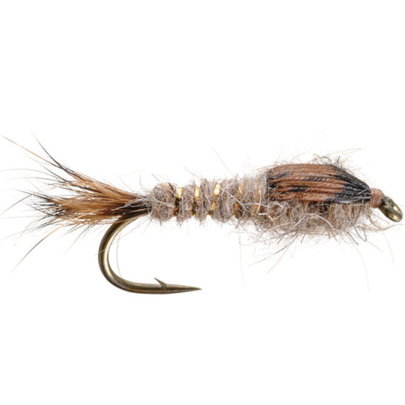 Gold Ribbed Hare's Ear Nymph Natural 10