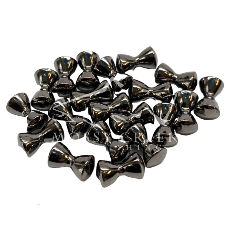 Hareline Brass Dumbell Eyes Black Nickel X-Small