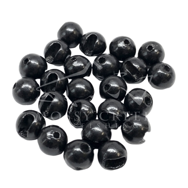 Slotted Tungsten Bead Matte Black 2mm
