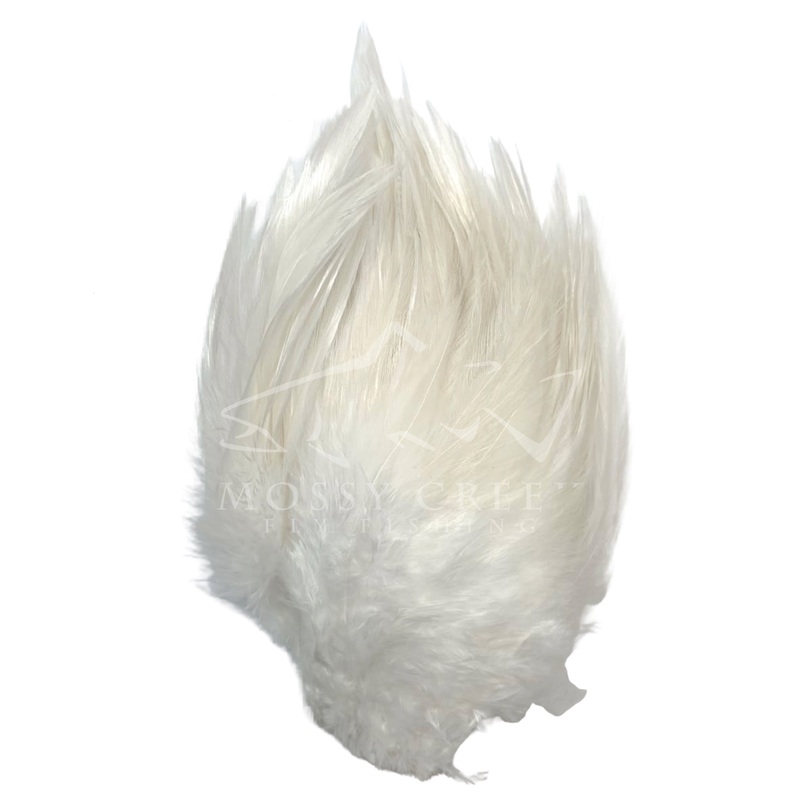 Strung Rooster Saddle Hackle White