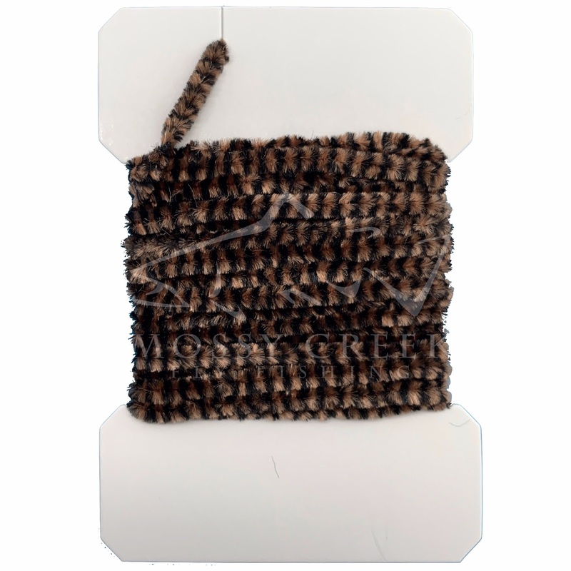 Variegated Chenille Medium Black/ Coffee