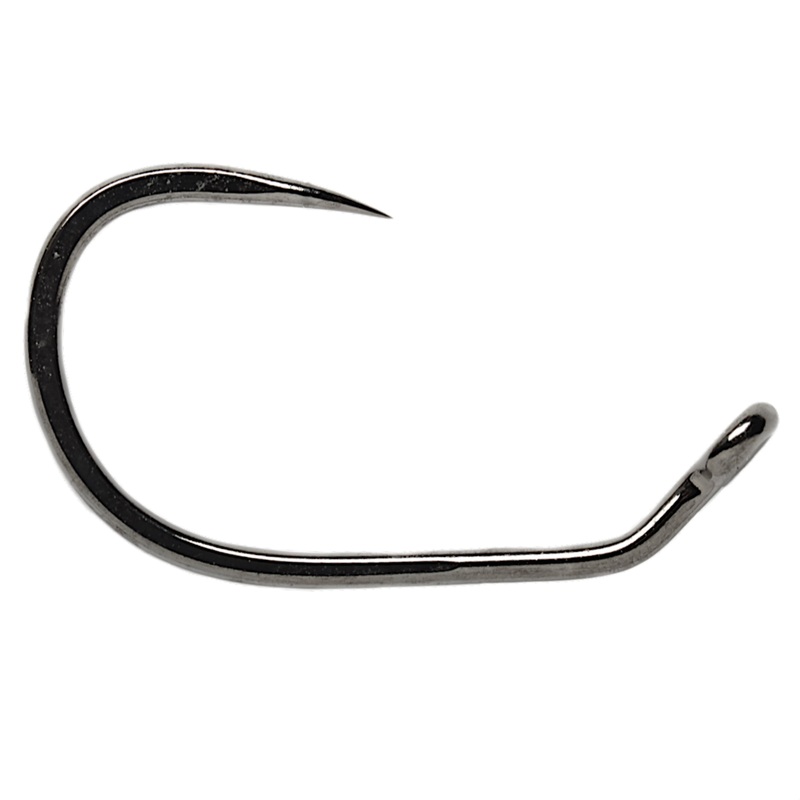 Fulling Mill Jig Force Short Black Nickel Barbless Hook 50pk 10