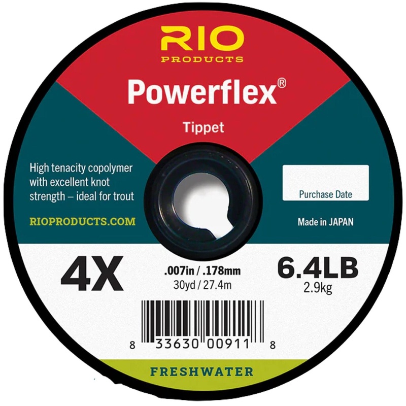 RIO Powerflex Tippet 30yd Spool 0X