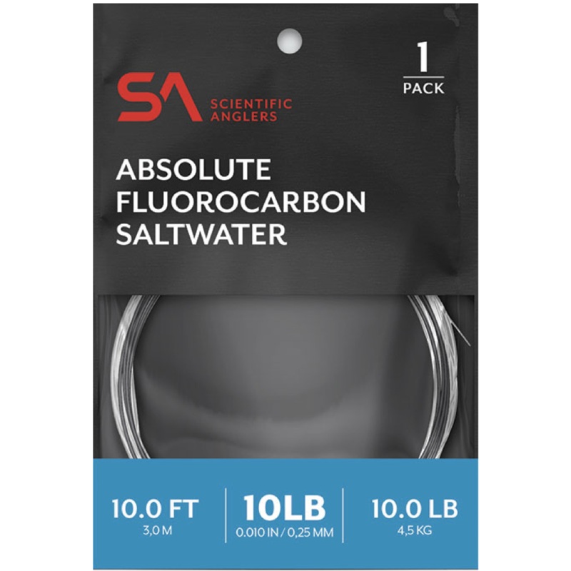 Scientific Angler Absolute Fluorocarbon Saltwater Leader 1-Pack 10lb