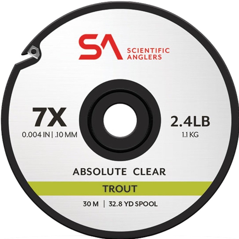Scientific Angler Absolute Tippet Trout Clear 30m Spool 0X