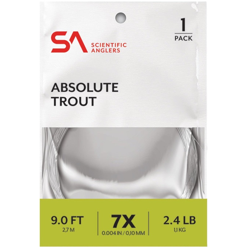 Scientific Angler Absolute Trout Leader 1-Pack 0X