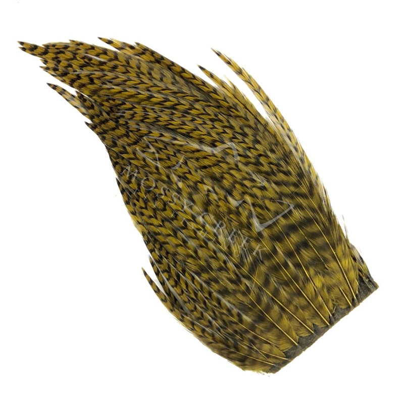 Bugger Hackle Patches Grizzly Olive