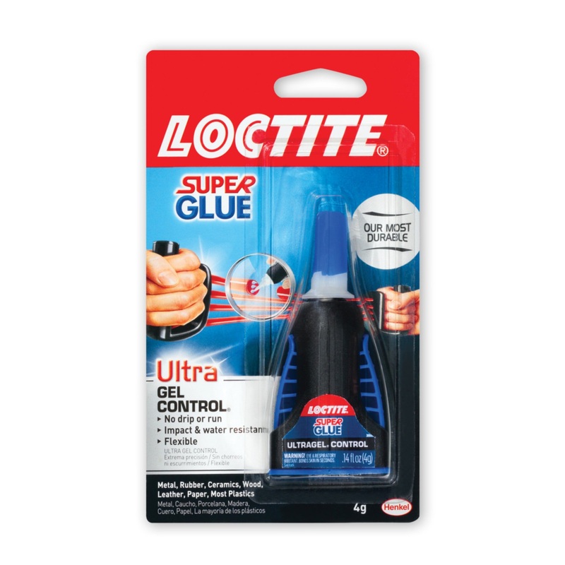 Loctite Super Glue Ultra Gel Control (Black/Blue Bottle)
