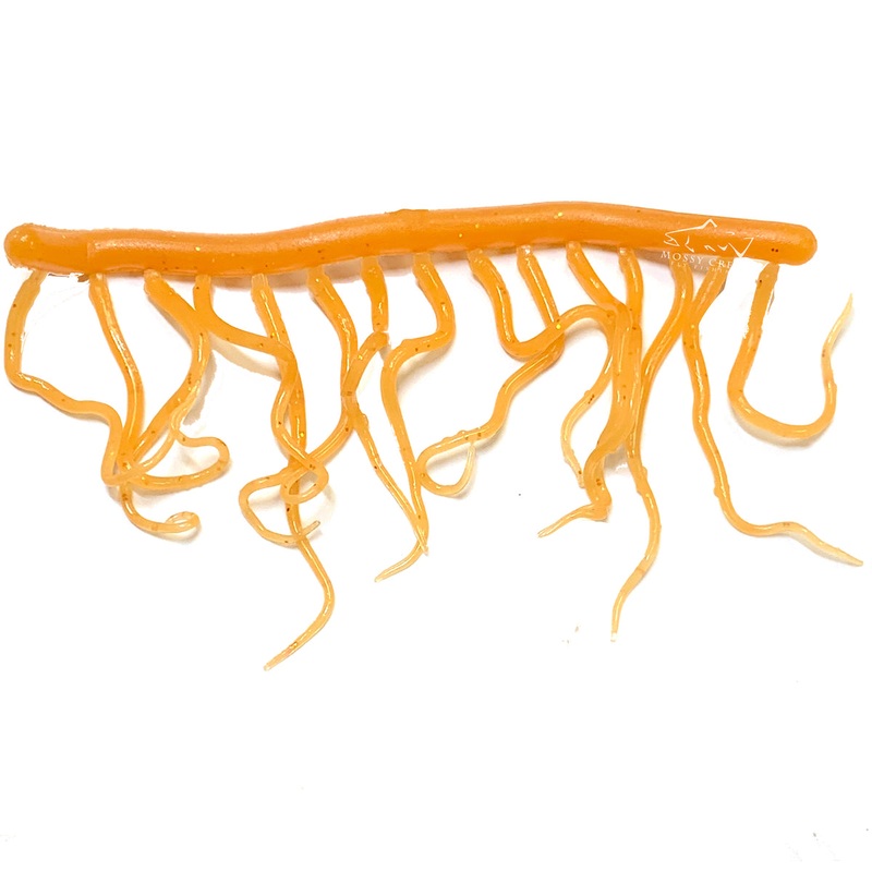 Mini Squiggle Worms Peach