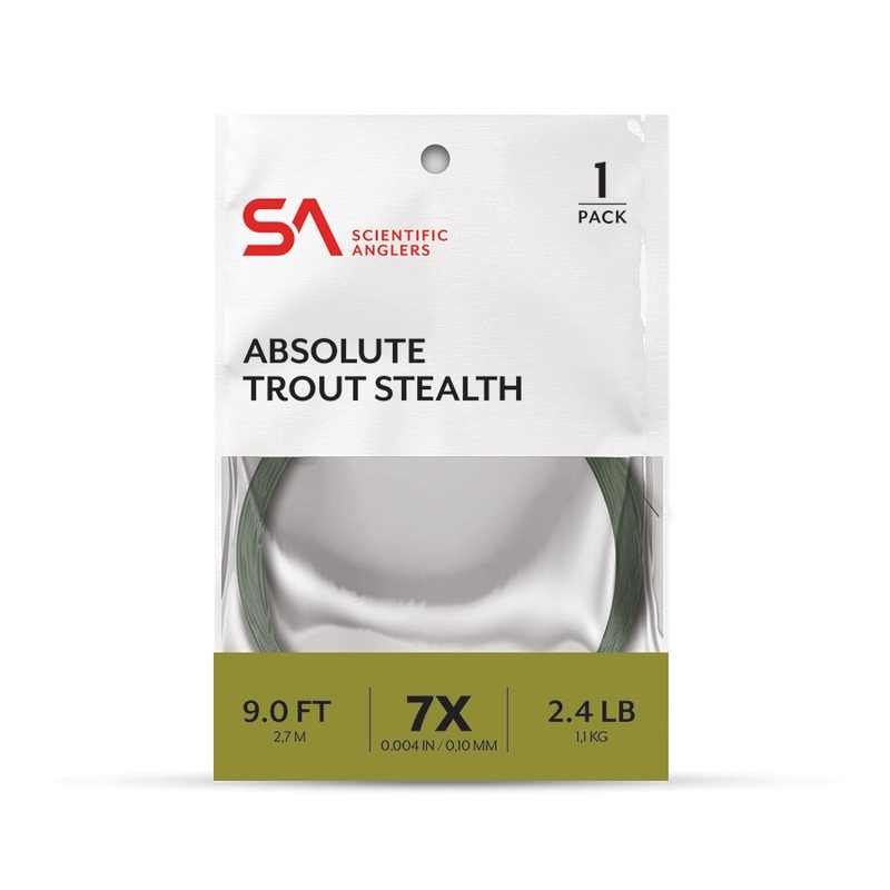 Scientific Angler Absolute Trout Stealth 7.5' Leader 1-Pack 4x