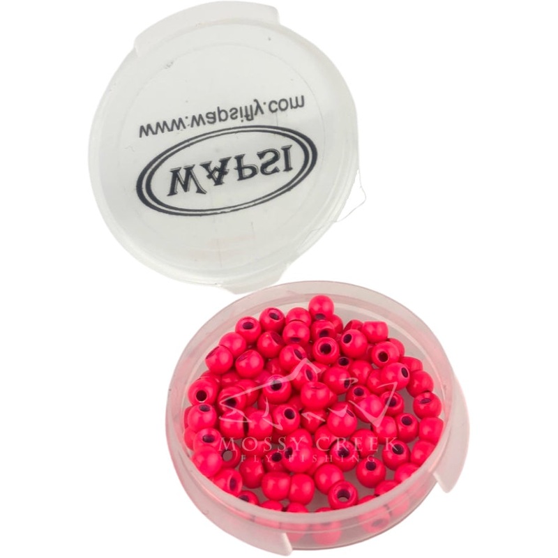 Brass Cyclops Bead Head Fl. Pink 100 Pack 1/16"