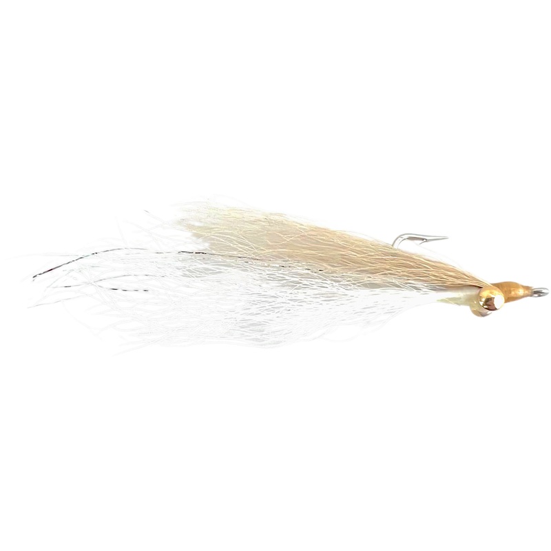 Clouser Minnow Tan Over White 2
