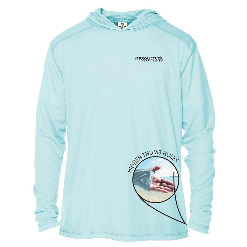 Mossy Creek Solar Hoody Arctic Blue Small