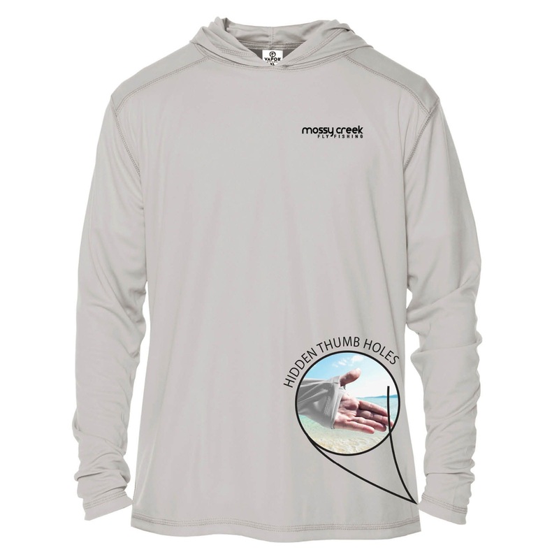 Mossy Creek Solar Hoody Pearl Grey Small
