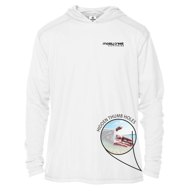 Mossy Creek Solar Hoody White Small