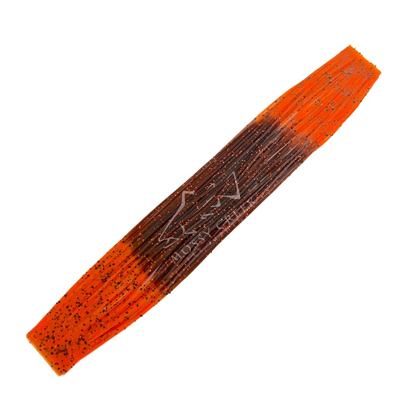 Sili Legs Fire Tip Pumpkin with Black flake and Orange Tip