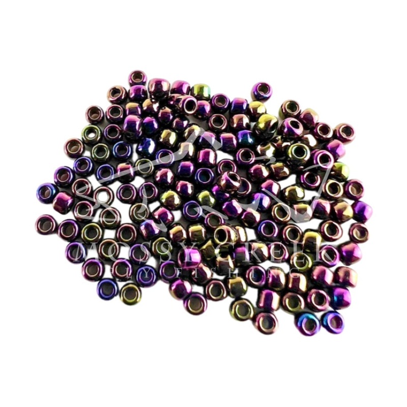 Tyers Glass Beads Midge Irr. Purple