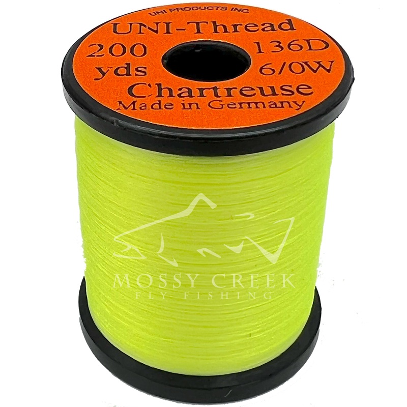 Uni 8/0 Waxed Midge Thread Chartreuse