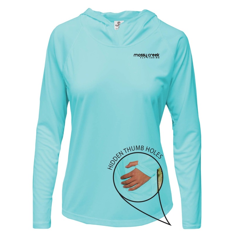 Women's Mossy Creek Solar Hoody Water Blue Small